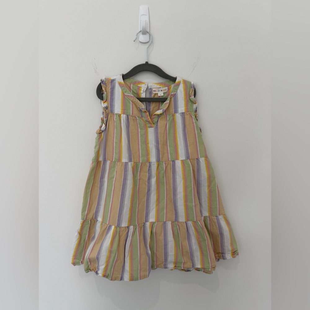 π Roller Rabbit Girls Dress - Size 8y β Tiered Rainbow Pippa Dress π